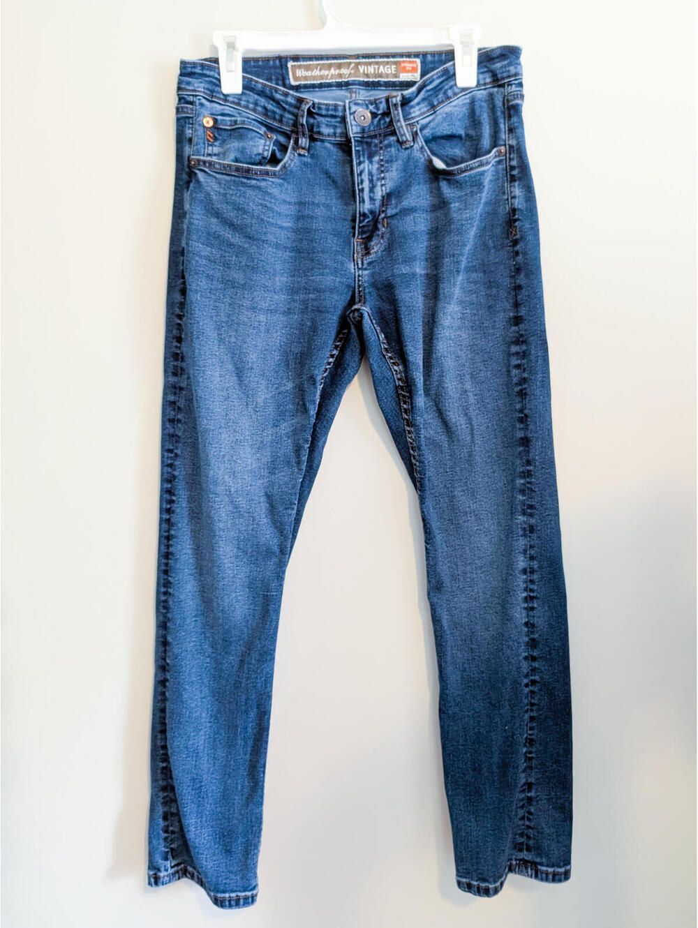 Weatherproof Vintage Straight Fit Blue Jeans 32x30